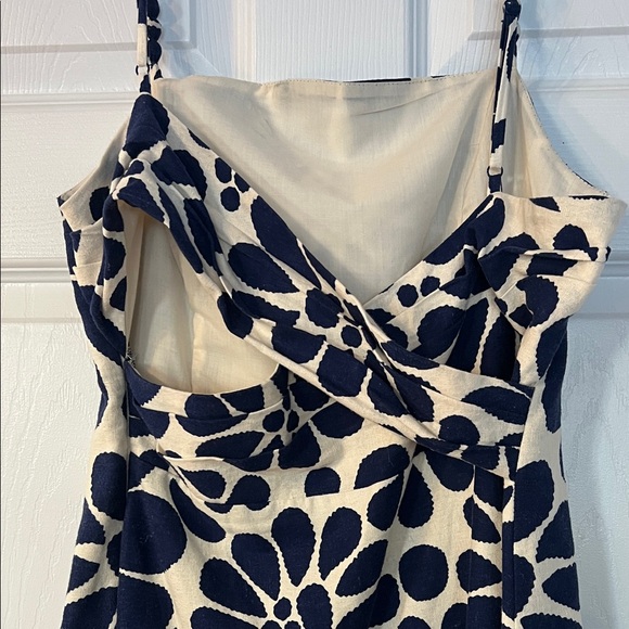 Christian Lacroix Blue and Cream Floral Midi Dress - Picture 5 of 7